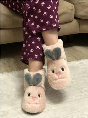 Moontime Alaçatı Günlük Kadın Tavşan Ev Botu Panduf Ev Terliği