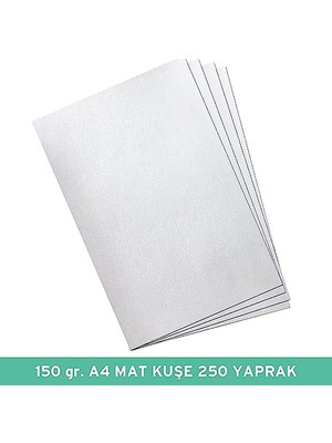 Aydogan's 150 gr A4 Mat Kuşe Kağıt, 250 Yaprak