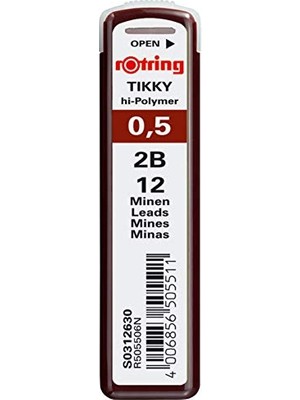 Aydogan's Rotring Tikky Hi-Polymer Mekanik Kurşun Kalem Ucu, 0,5mm, 2b, 0.5 mm