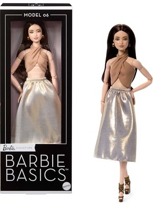Aydogan's Barbie Signature Barbie Basics Ikonik Koleksiyon Bebeği Model 06 JJX25 | Özelleştirilebilir Moda Bebek Evrensel Giyim Eklemli Gövde Değiştirilebilir Başlıklar JJX25