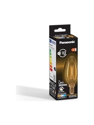 Aydogan's Panasonic E14 Dim Edilebilir Filaman Lamba 4W 360LM 2000K Gold          [enerji Sınıfı F]