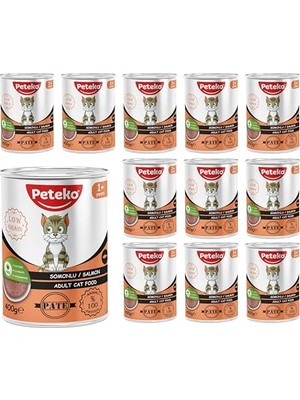 Aydogan's Yetişkin Kedi Somonlu Pate 400 gr x 12 Adet