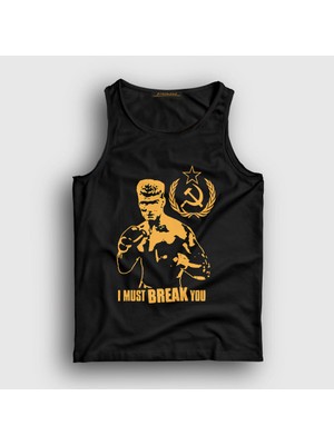 Presmono Unisex Siyah Soviet ivan Drago Film Rocky Atlet