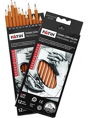 Aydogan's FA15095KL0F Teknik Çizim Kalemi Profesyonel Set, 12'li Paket