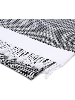 Aydogan's PREMIUM%100 Pamuk Battal Boy Peştemal – 100X180 cm Lüks Plaj Havlusu, Hızlı Kuruyan Kum Tutmaz Şezlong Havlusu, Hafif Seyahat Için Ideal (1, Siyah)