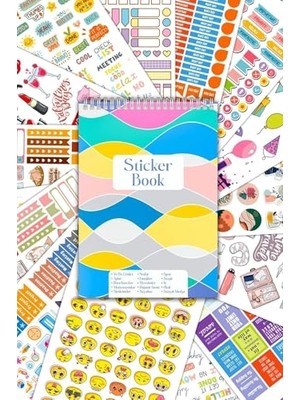 Aydogan's Sticker Defteri 900+ Adet My Dıy - Planner,ajanda, Günlük, Planlayıcı, Bullet Journal, Scrapbook