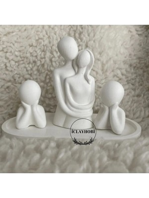 Moontime Alaçatı Sarılan Set & 2 Adet Çocuk Biblo Set