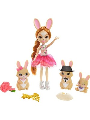 Aydogan's Mattel - Kraliyet Brystal Bunny Aile Doll, Mor ( GYJ08)