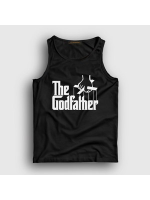 Presmono Unisex Siyah Logo Film Baba The Godfather Atlet