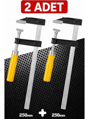 Aydogan's Zephoo 2 Adet Çelik F Tipi Mobilyacı Işkencesi 50X250MM ile 50X250 mm Marangoz F Kelepçesi
