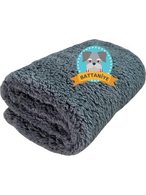 Aydogan's Beylini Kedi Köpek Battaniyesi Premium Peluş Evcil Hayvan Uyku Battaniyesi Yıkanabilir Gri (60X80)