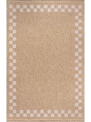 Aydogan's Fibra Natural Krem Halı Kilim Salon Oturma Odası Yolluk Yatak Odası Koridor Halısı A0705A, 50 x 80