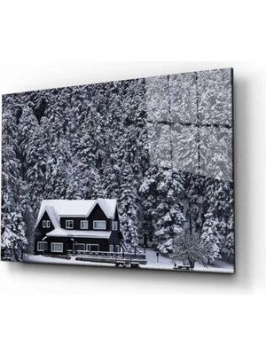 Moontime Alaçatı Doğa Manzara Cam Tablo 4mm Dayanıklı Temperli Cam