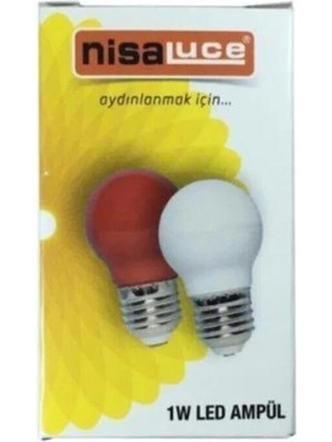 Moontime Alaçatı Beyaz Luce 1W Ledli Gece Lambası E-27
