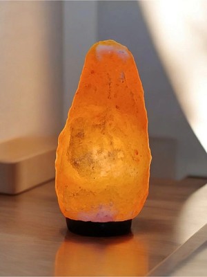Moontime Alaçatı Himalaya Tuz Lambası 4-6 Kg. Doğal Kaya Tuzu Lambası Aç Kapa Düğmeli Tuz Lamba Himalayan Salt Lamp