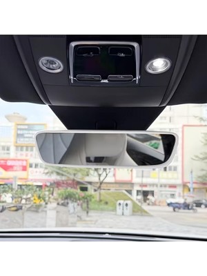 Odea Araç Içi Dikiz Aynası Kılıfı – Evrensel Iç Dikiz Aynası Çerçevesi, Dekoratif Oto Aksesuar (Beyaz)