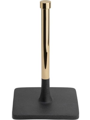 Moontime Alaçatı Banyo Tezgah Üstü Hareketli Havluluk Siyah-Gold Renk 270X160X160 mm Siyah Tek Ebat BA4016 053 R2-Gl