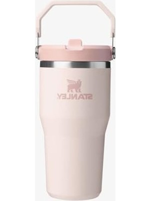 Odea Stanley Iceflow Flip Straw Tumbler Pipetli Termos Bardak, Pembe Kuvars (Rose Quartz), 0.60 Litre