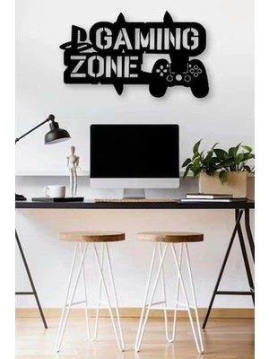 Moontime Alaçatı Gaming Zone Playstation Oyuncu Duvar Sanat Tablo Hediyelik Eşya Duvar Süsü