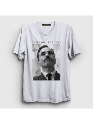 Presmono Unisex Beyaz Sinner Film There Will Be Blood T-Shirt