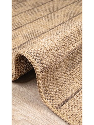 Moontime Alaçatı Bej Naturel Sisal Jüt Hasır Halı Yıkanabilir Kaymaz Taban Dokuma Makine Tozumaz