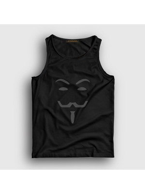 Presmono Unisex Siyah Mask Film V For Vendetta Atlet