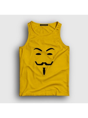 Presmono Unisex Sarı Mask Film V For Vendetta Atlet