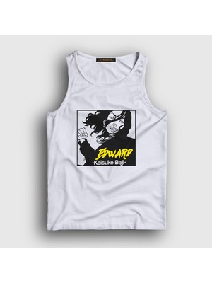 Presmono Unisex Beyaz Edward Baji Keisuke Anime Tokyo Revengers Atlet