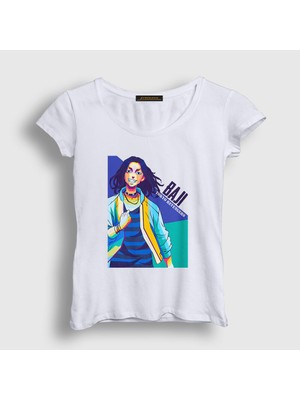 Presmono Kadın Beyaz Baji V2 Anime Tokyo Revengers T-Shirt