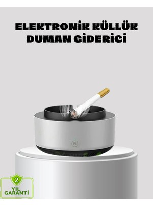 Teknodayım Küllük Hava Temizleyici 2’si 1 Arada – Kokusu Giderici, Araba Ofis Için