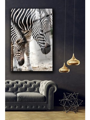 Moontime Alaçatı Zebra Cam Tablo