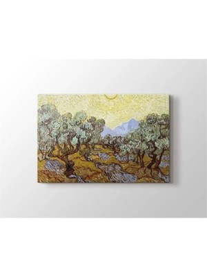 Moontime Alaçatı Vincent Van Gogh Olive Trees Tablo 40X60 Cm, Sanat ve Dekorasyon Için Ideal