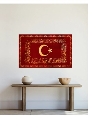 Moontime Alaçatı Osmanlı Sancağı Cam Tablo