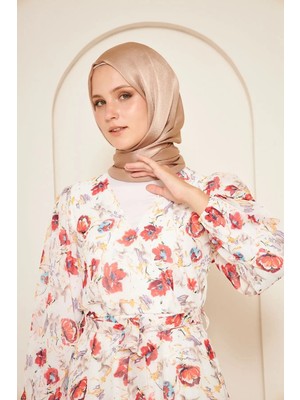 Moontime Alaçatı Sakafashion Idol Jan Jan Şal - Vizon