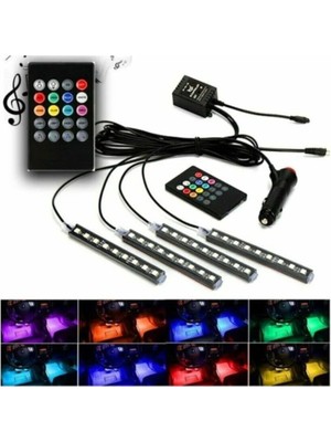 Moontime Alaçatı Audi Q5 Uyumlu Sese Duyarlı Ayak Altı LED Aydınlatma Kumandalı Rgb