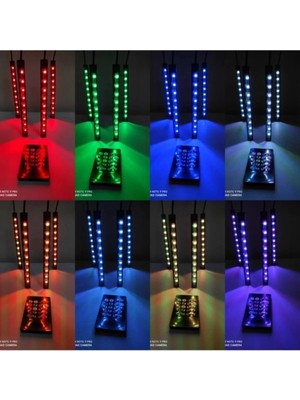 Moontime Alaçatı Nissan Altima Uyumlu Sese Duyarlı Ayak Altı LED Aydınlatma Kumandalı Rgb