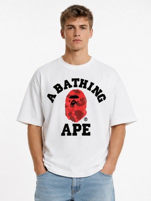 Unisex Kadın Erkek Syna Centralcee Özel Tasarım Baskılı Oversize Kalın Kumaş Rahat Kesim T-Shirt