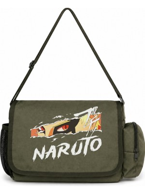 Sevbano Naruto Uzumaki Anime Baskılı Unisex Okul, Spor, Ofis Çok Amaçlı Postacı Çantası