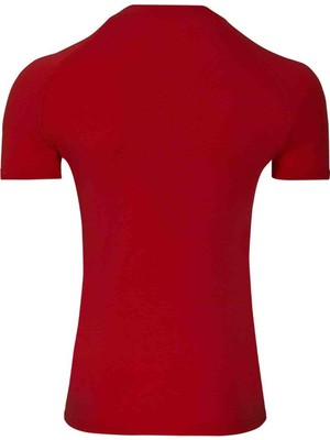 Doreanse Kırmızı Modal Y. Yaka Kısa Kol Erkek T Shirt 2535