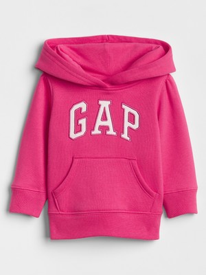 Gap Kız Bebek Pembe Gap Logo Kapüşonlu Sweatshirt