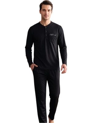 Over Sleep by Poleren Over Sleep 2412 Erkek Kışlık Süprem Pijama Takımı