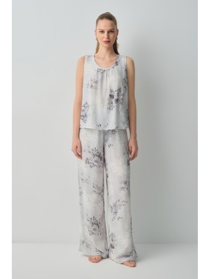 Suwen Glace Atlet Pantolon Pijama Takımı