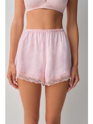 Suwen Floral Dantelli Pijama Alt