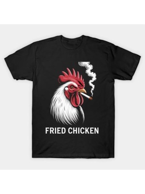 Tarzsokak Kızarmış Tavuk 420 Sigara Içen Esrar Komik Meme T-Shirt Erkekler Kadınlar Için % 100% Pamuk T