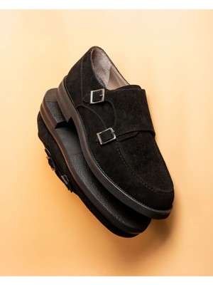 Zerbay Orizaba Suede Deri Siyah Erkek Ayakkabı