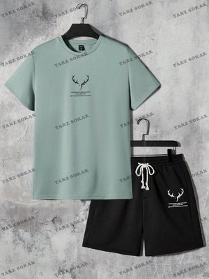 Tarzsokak Alt/üst T-Shirt ve Şort Takımı  Kod ALT157