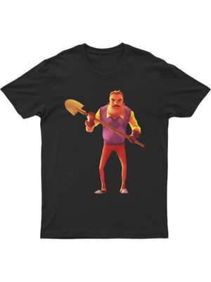 Tarzsokak Ko Buta Hello Neighbor Unisex Tişört T-Shirt BET7697 BET7697