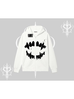 Tarzsokak Beyaz Hırka Sweatshirt Vampir Dış