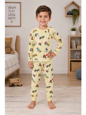 Monox %100 Pamuk Erkek Çocuk Pijama Takımı – Uzun Kollu