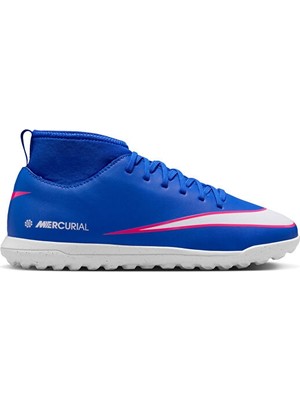 Nike Nıke Jr Mercurıal Superfly 10 Club Tf Genç Halı Saha Ayakkabısı FQ8313-446 Mavi